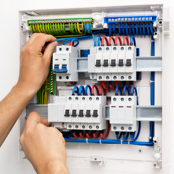 Quadro de distribuição elétrica instalado pela Schneider Elétrica em Joinville